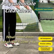 1mm/2mm Atap Cerah Lutsinar Rata Polycarbonate / Pc Flat Transparent Roof / Greenhouse / Awning Shee