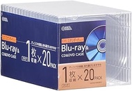Ohm Electric OA-RCD10M20P-C 01-7219 OHM Blu-ray Disc Case, BD Case, DVD Case, CD Case, Thickness 0.4