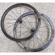 700C 6 pawls Super loud RUJIXU  40mm Carbon fiber tube hub straight flat spoke road bike wheelset ri