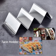 3 Slots Taco Holders Stainless Steel Tortilla Stand Mexican Food Rack Mexican Taco Stand