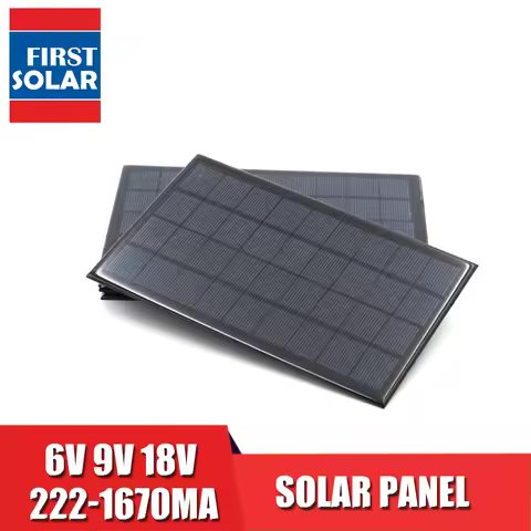 Solar Panel 1000mA 1670mA 222mA 333mA 467mA 1120mA 556mA 5 6 9 12 18 V VDC Solar Battery cell phone 
