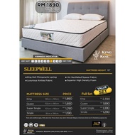 Super Value Kingkoil Mattress (SLEEPWELL) + Bedframe / Tilam Kingkoil (SLEEPWELL)