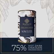 75% hot dark chocolate