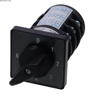 BOOMLIFE1238C Rotary Changeover Switch, 12 Terminals HZ5B-20/30.0-6 Changeover Switch, 20A 500V 4W 7