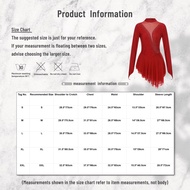 Womens Figure Ice Skating Dress Ballet Gymnastics Leotard Dress