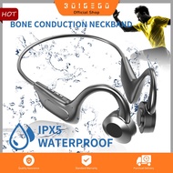 BOIGEGO Bluetooth Earphone Bone Conduction Wireless Running Sports Headphones with Mic Waterproof Headset