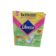 libresse slim wing /non wing big value pack 3x20/3x16/3x12's