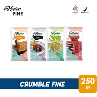 LA KREIVA Crumble Cookies with Biscuit Crumble Crunchy Crumble Dessert Cookies/ (250g)