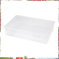 Plastic File Organizer Transparent Square Storage Box A4 Storage Box File Storage Box