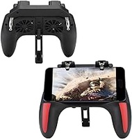 Mobile Phone Game Controller PUBG Handle with Dual Cooling Fans Heat Dissipation No Noise Gamepad Handle Suitable for 4.7-6.5inch Phones