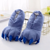 Adult Cartoon Animal Paw Slippers Dinosaur Claw Shoes Unicorn Paw Home Slippers Indoor Winter Shoes