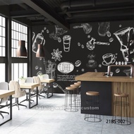 Wallpaper Dinding 3dcafe Coffee Shop Kafe Kopi 21bs-002