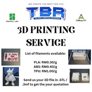 CHEAP 3D PRINTING SERVICE RM0.30/g  FIRST IN TERENGGANU