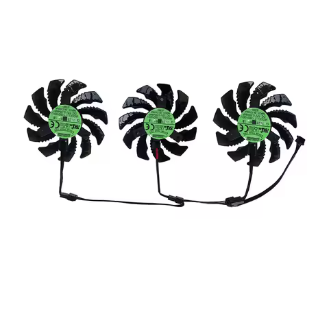 GPU Video Card Cooling Fan,Graphics Cooler,T128010SU,PLD08010S12HH,3Pcs/Set,For GIGABYTE rx6500xt RX