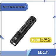 NITECORE EDC31 3500 lumens supports USB-C direct charging EDC flashlight