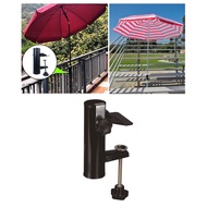 Patio Umbrella Clamp Portable Shelf High-quality Iron Easy To Set Up Flexible&amp;Adjustable Black 16 X 3.8 X 5 Cm/6.3 X 1.5 X 2 Inch Table Holder Durable Bracket Clip