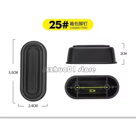 2x Luggage Feet Pads Plastic Suitcase Feet Pad Suitcase Stand Feet Accessories Replacement Bottom St