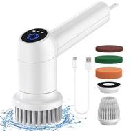 Electric Spin Scrubber Cordless Tub and Tile Scrubber, Shower Scrubber for Cleaning with 5 Replaceab