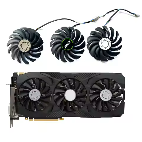 85MM New For MSI GeForce GTX1070 1070ti 1080 1080ti DUKE OC Graphics Card Replacement Fan PLD09210S1