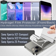 Sony Xperia XZ1 XZ2 Z5 Compact Premium Front Back Nano Hydrogel Phone Screen Protector Film