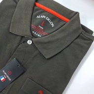 Alain Delon Polo Shirt Plain Color Men With Bag Model SSK013-1