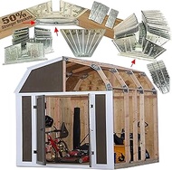 50% Structurally Stronger Truss Design Easy Shed Kit Builds 6'–14’ Widths Any Length - Bonus Miter T