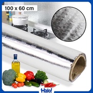 Waterproof Oil-Resistant Aluminum Foil Wallpaper Sticker 100x60cm - YK-292