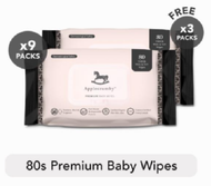 Applecrumby Extra Thick Baby Wipes (80's x 9 Packs) Free Baby Wipes 80s x 3 Packs tissue baby wet ti