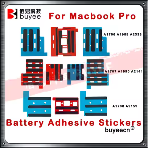 Brand New Battery Adhesive Stickers Set For Apple Macbook Pro A1707 A1990 A2141 A1706 A1989 A2338 A1