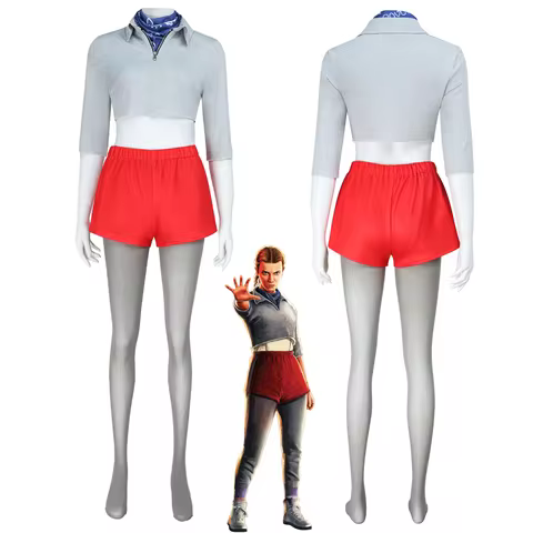 Eleven Cosplay Costumes El 80s Retro Sporty Set Hawkins Women Costume For Halloween Party Carnival S