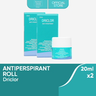 Driclor Anti-Perspirant Roll 20ml [Pack of 2] for Excessive Sweating of the Armpits, Hand, and Feet
