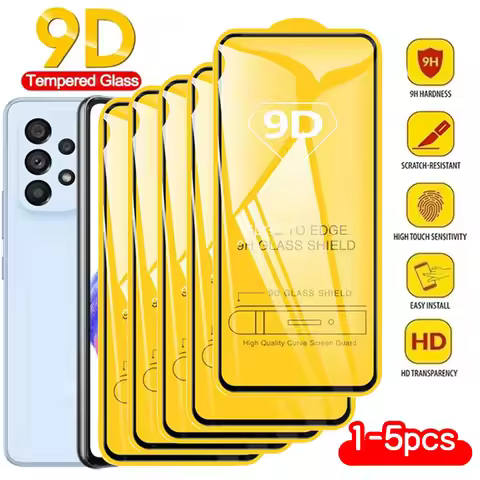 1-5PCS 9D Screen Protector For Samsung S25 Ultra S24 FE S22 Plus S21 S20 FE A36 A26 A25 A24 A22 A35 