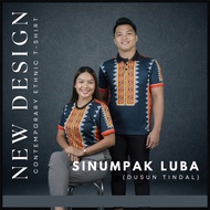 [Ready Stock] Baju Batik Jersey Traditional Etnik Sabah Sarawak- Collar & Round Neck
