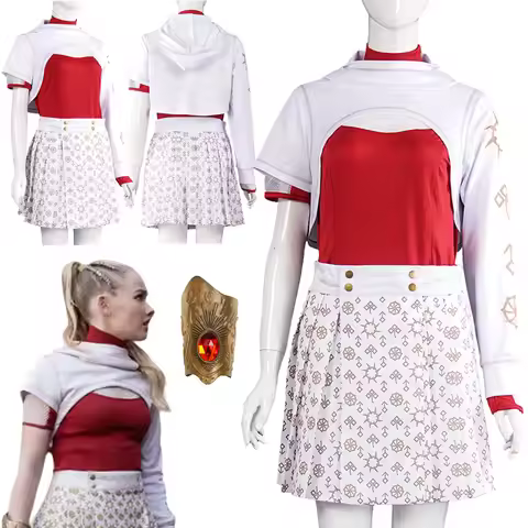 Fantasy Zombies 4 Addison Cosplay Top Skirt Clothing 2025 TV Costume Disguise Adult Women Roleplay F