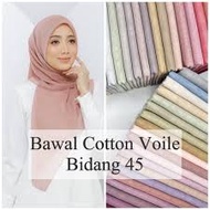 Tudung Bawal Cotton Bidang 45 Murah PAR 1 - Hijab Square Berkualiti Tinggi