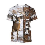 3D deer hunting t-shirt hunting jersey t-shirt/ full print deer jersey t-shirt 3D Sport t-shirt