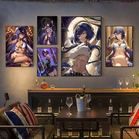 1pc Game Genshin Impact Accounts Candace Poster HD Posters Home Room Bar Cafe Decor Art Wall Paintin
