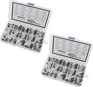 2set 190pcs 15 Value -40~105℃ 0.1uF-220uF Electrolytic Capacitor