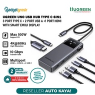 UGREEN UNO Adapter USB Hub 6in1 Converter Type C to HDMI 4K 60Hz USB A 3.2 Type C 100W Fast Charging
