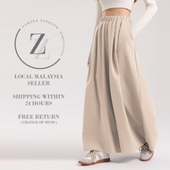 ZANZEA Women Casual Pants Aleesa Wide Legs Women Skirt Pants Seluar Buggy Perempuan [P11/422]