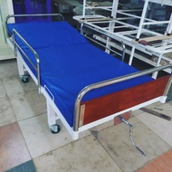 Bed pasien 1 crank / tempat tidur pasien 1 crank polyywodd rumah sakit