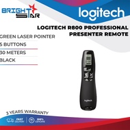 Logitech R800 5 Buttons Professional Presenter Remote - Black (30m)