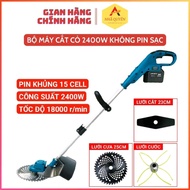 Máy Cắt Cỏ Dùng Pin LAPUSEN Công Suất 2400w Pin 25000mah Hàng Chính Hãng Không Chổi Than