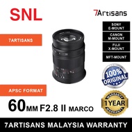 7artisans 60mm F2.8 Mark II Macro Lens