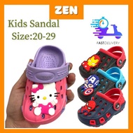 [ZEN] Cartoon 20-29 Clogs I Baby Clog Shoes I Clog Shoes Kids I Clog Baby I Kids Sandals | Kasut Clo