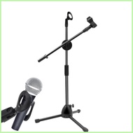 Mic Stand Portable Mic Stand Mic Clips Durable Detachable Boom Mic Stand For Singing Performance Wed