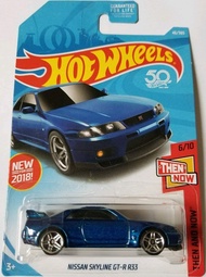 Hot Wheels 2018 50th Anniversary Then And Now Nissan Skyline GT-R R33 46/365, Blue