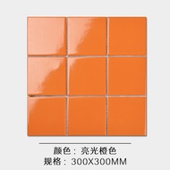 Nordic Small White Tiles Kitchen Bathroom Wall Tiles Balcony Small Square Tiles Black and White Nine