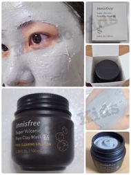 韓國製Innisfree Super Volcanic Pore Clay Mask 2X 火山泥毛孔清潔緊緻面膜~100ml
