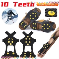KUGIGI Ice Claw, 10 Teeth Anti-Slip Ice Gripper Spike,  Universal Spike Shoes Crampons For Shoes